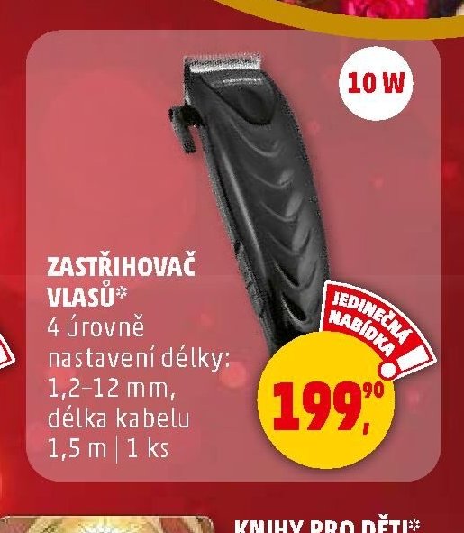 ZASTŘIHOVAČ VLASŮ - Penny Market aktualniletaky.eu