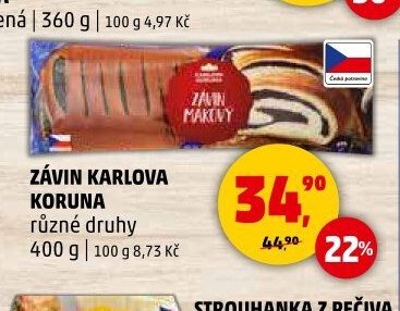 ZÁVIN KARLOVA KORUNA - Penny Market aktualniletaky.eu