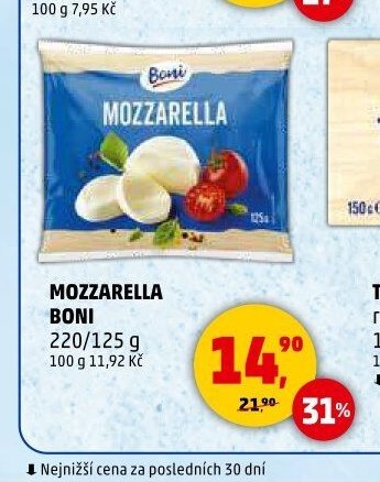 Mozzarella Boni - Penny Market aktualniletaky.eu