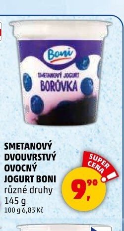 SMETANOVÝ DVOUVRSTVÝ OVOCNÝ JOGURT BONI - Penny Market aktualniletaky.eu