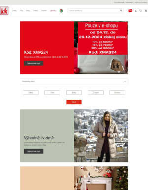 aktuální leták Kik textil 25.12.2024-31.12.2024