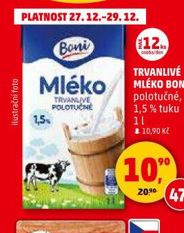 Trvanlivé mléko Boni - Penny Market aktualniletaky.eu