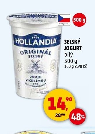 Selský jogurt bílý Hollandia 500 g - Penny Market aktualniletaky.eu