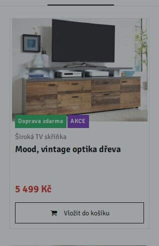 Mood, vintage optika dřeva