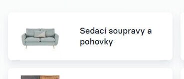 Sedací soupravy a pohovky