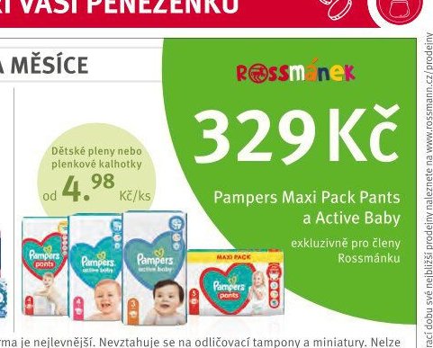 Pampers Maxi Pack Pants a Active Baby