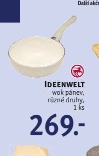 IDEENWELT wok pánev, různé druhy, 1 ks