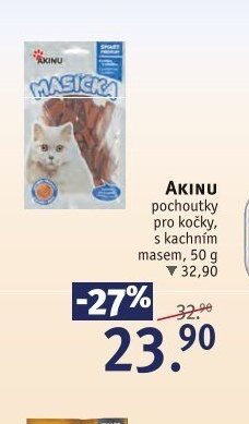 AKINU Masíčka pochoutky pro kočky, s kachním masem, 50 g