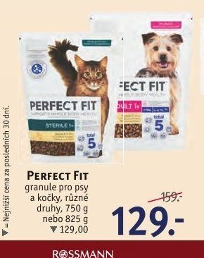 PERFECT FIT granule pro psy a kočky, různé druhy, 750 g nebo 825 g