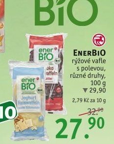 enerBIO rýžové vafle