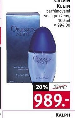 Calvin Klein parfémovaná voda pro ženy, 100 ml
