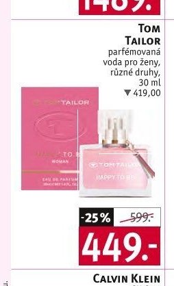 Tom Tailor parfémovaná voda pro ženy, různé druhy, 30 ml