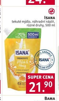 Isana tekuté mýdlo náhradní náplň