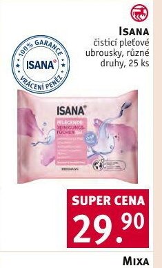 ISANA čistící pleťové ubrousky