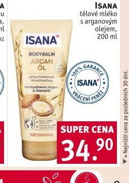 Isana tělové mléko s arganovým olejem