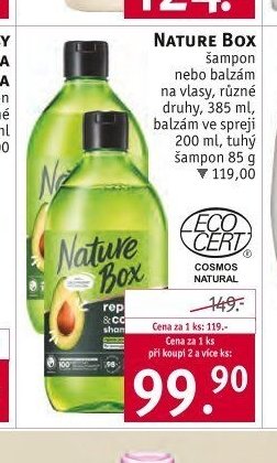 Nature Box šampon nebo balzám