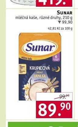 SUNAR mléčná kaše