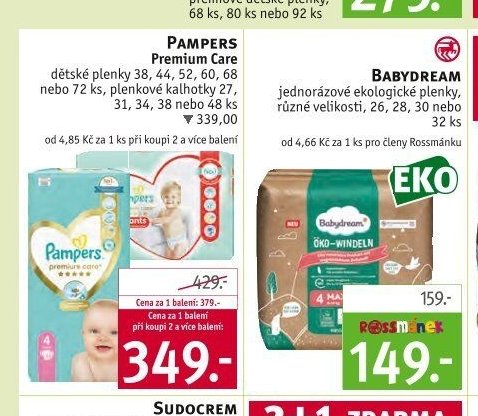 Pampers Premium Care dětské plenky