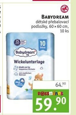 Babydream přebalovací podložky