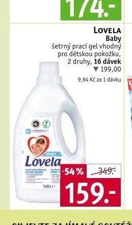 Lovela Baby šetrný prací gel