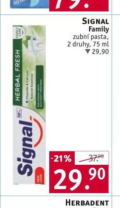 SIGNAL Family zubní pasta, 2 druhy, 75 ml