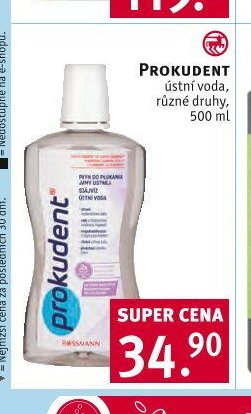 PROKUDENT ústní voda, různé druhy, 500 ml