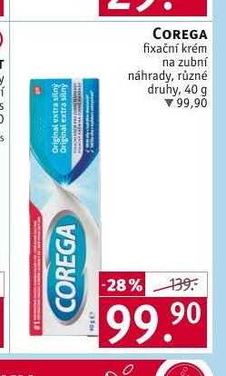COREGA fixační krém na zubní náhrady, různé druhy, 40 g