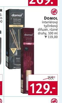 DOMOL interiérový tyčinkový difuzér, různé druhy, 100 ml