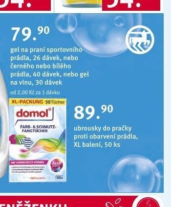 domol ubrousky do pračky