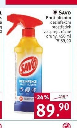 SAVO Proti plísním dezinfekční prostředek ve spreji
