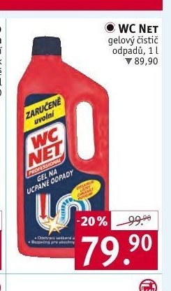 WC NET gelový čistič odpadů