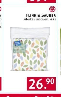 FLINK & SAUBER utěrka s motivem