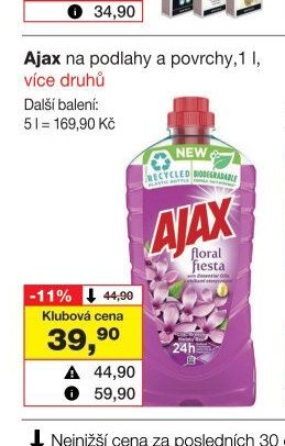 Ajax na podlahy a povrchy, 1 l