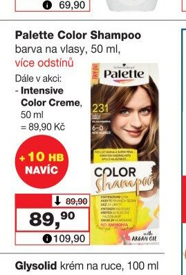 Palette Color Shampoo barva na vlasy, 50 ml, více odstínů