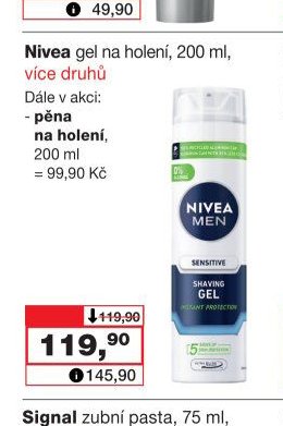 Nivea gel na holení, 200 ml, více druhů