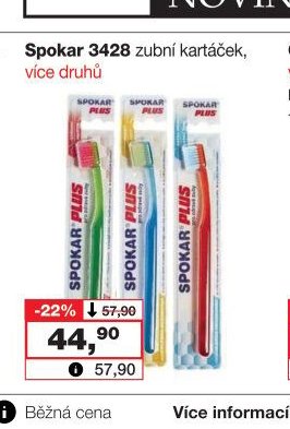 Spokar 3428 zubní kartáček, více druhů