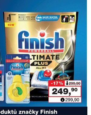 Finish tablety do myčky, 45 ks