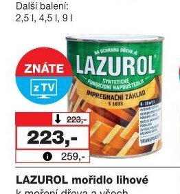LAZUROL impregnační základ S1033