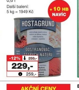 HOSTAGRUND odstraňovač starých nátěrů P8214
