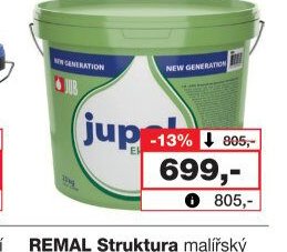Jupol Ekonomik vnitřní vodou ředitelná mal. barva, 15 l