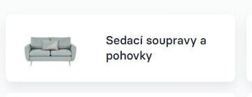 Sedací soupravy a pohovky