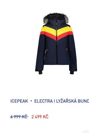 ICEPEAK ELECTRA I LYŽAŘSKÁ BUNDA