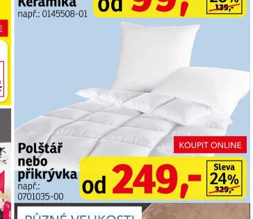 Polštář nebo přikrývka