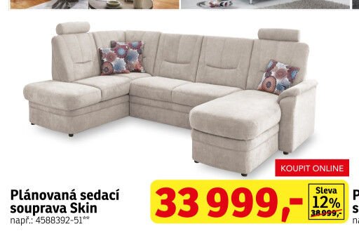 Plánovaná sedací souprava Skin