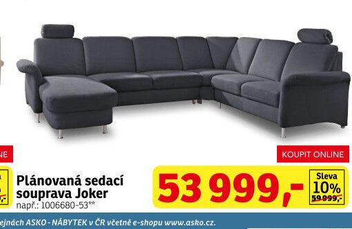 Plánovaná sedací souprava Joker