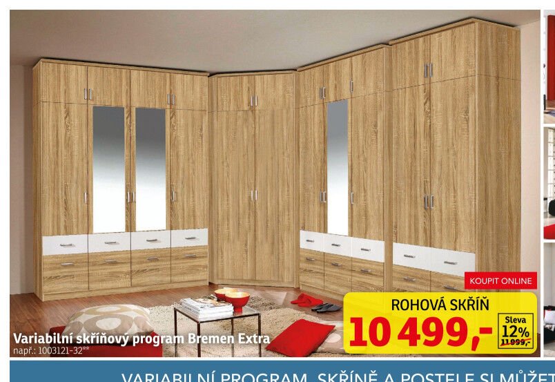 Variabilní skříňový program Bremen Extra