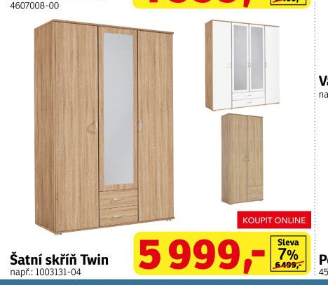 Šatní skříň Twin