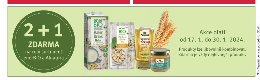 enerBIO a Alnatura sortiment