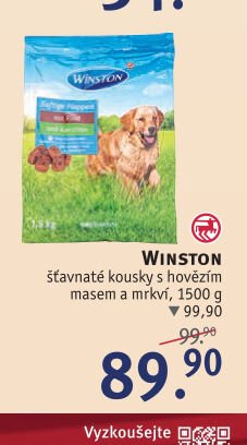 WINSTON šťavnaté kousky s hovězím masem a mrkví