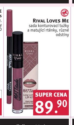 Rival Loves Me sada konturovací tužky a matující rtěnky